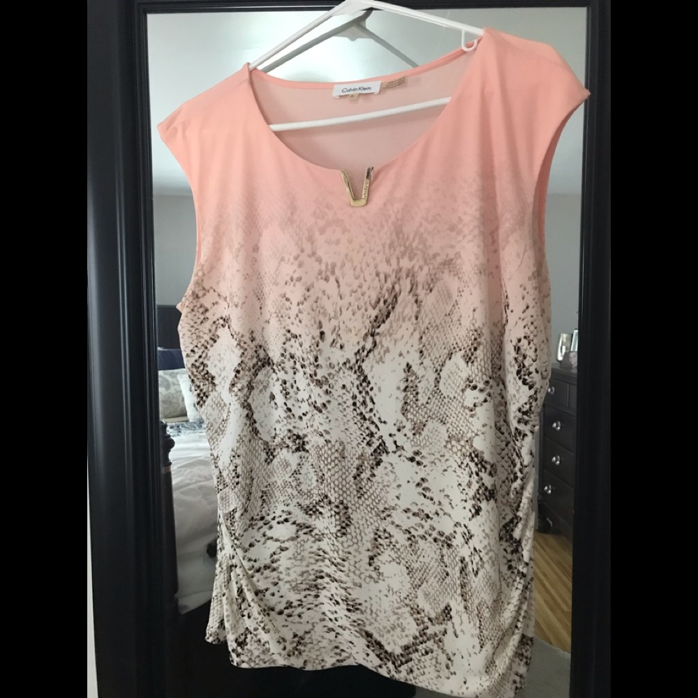 Calvin Klein extra large snake print top